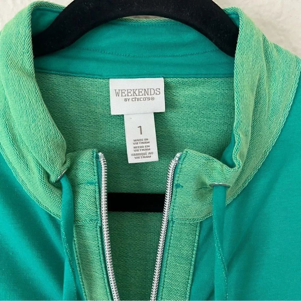 Chico's Weekends Color Twist Zip-Front Jacket - Picture 3 of 6